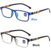 Elegant Portable Eye Protection Ultra Light Frame Reading Glasses Anti-Blue Light Eyeglasses