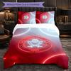 Sheffield United Football 3 Piece Bedding Set Soft Duvet Cover Set with Pillowcases Printed Bedroom Decor Set for Home