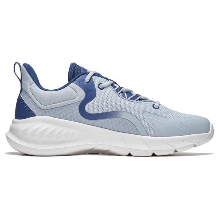 Li-Ning Easy Flex Soft Resilient Breathable Slip Resistant Durable Low Top Running Shoes Men Sneakers Gray Blue ARST073-5