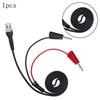 BNC To Dual 4mm Stackable Banana Plug Oscilloscope Test  Cable 100cm