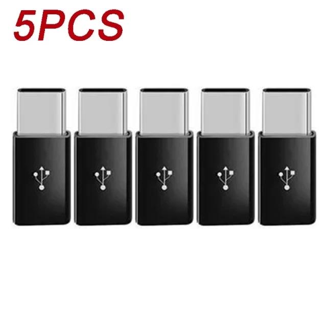1/5/10Pcs Micro USB Female To Type C Male Adapter Converter for Android Smart Phone Tablet USB Type C To Micro USB Connector 3