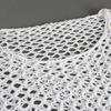 Women Cover Up Tops Round Neck Long Sleeve Hollow Fishnet Design Quick-Drying Breathable Blouse Loose Fit Beachwear