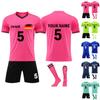 Personalised Shirts Kit Mens Girls With Name Number Custom Football Jerseys For Boys Training Suit