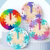Montessori Children Clock Wooden Time Learning Puzzle Clock for Children Early Education Hour Minute Cognition Teaching Aids