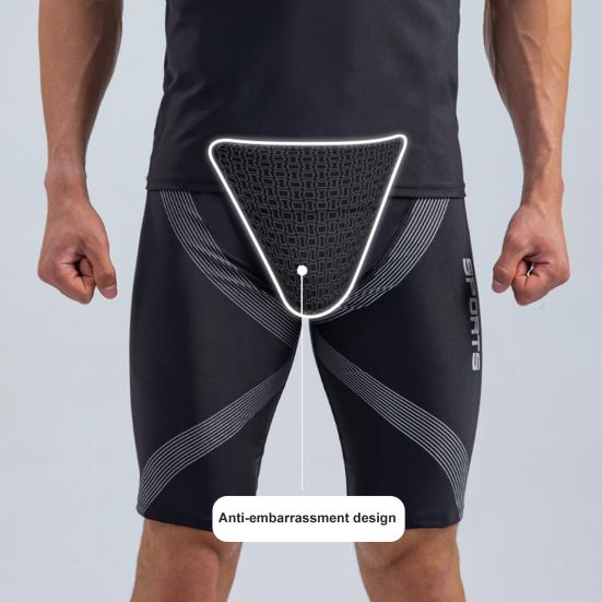 2 шт./компл., мужской купальник со средней посадкой и круглым вырезом с коротким рукавом и принтом, облегающая футболка, комплект для плавания, пляжная одежда