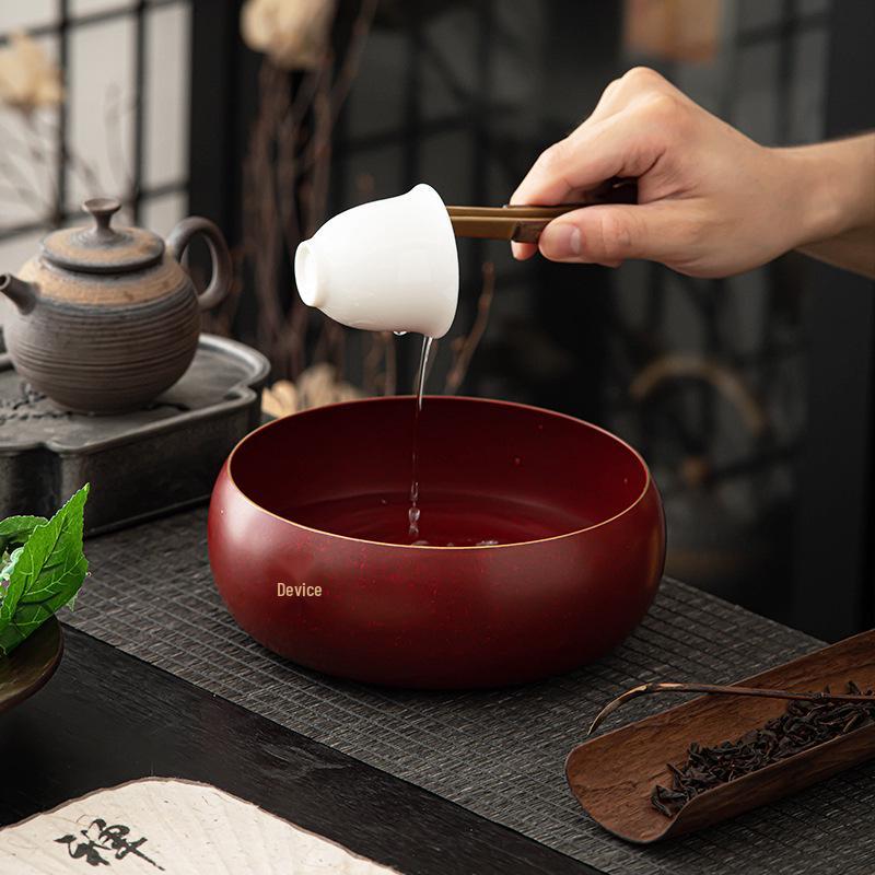 Высококачественный латунный таз для мытья чая для дома или офиса - Китайский ретро-стиль, емкость для воды