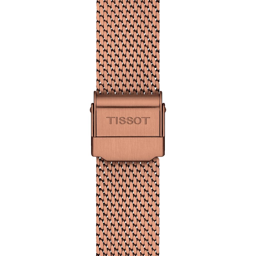 Tissot Мужские модные часы из нержавеющей стали с розовым циферблатом T143.210.33.331.00