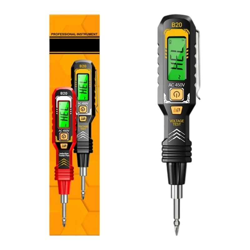 Auto Off LCD Backlit Screen Voltage Test Meter Digital Measuring Pen Voltage Live Wire Detectors NCV Voltage Probes Tester