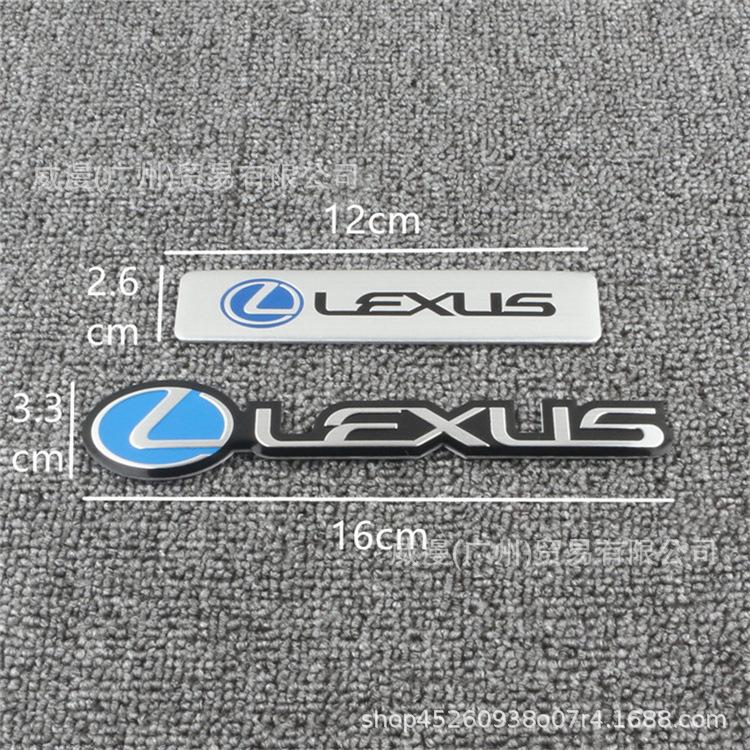 MTIQ6 Car Emblem Badge Sticker For Lexus F SPORT GS GX IS LS LX NX RX UX CT LC RC GX460 Ct200h IS250 ES 220D IS200 Fsport