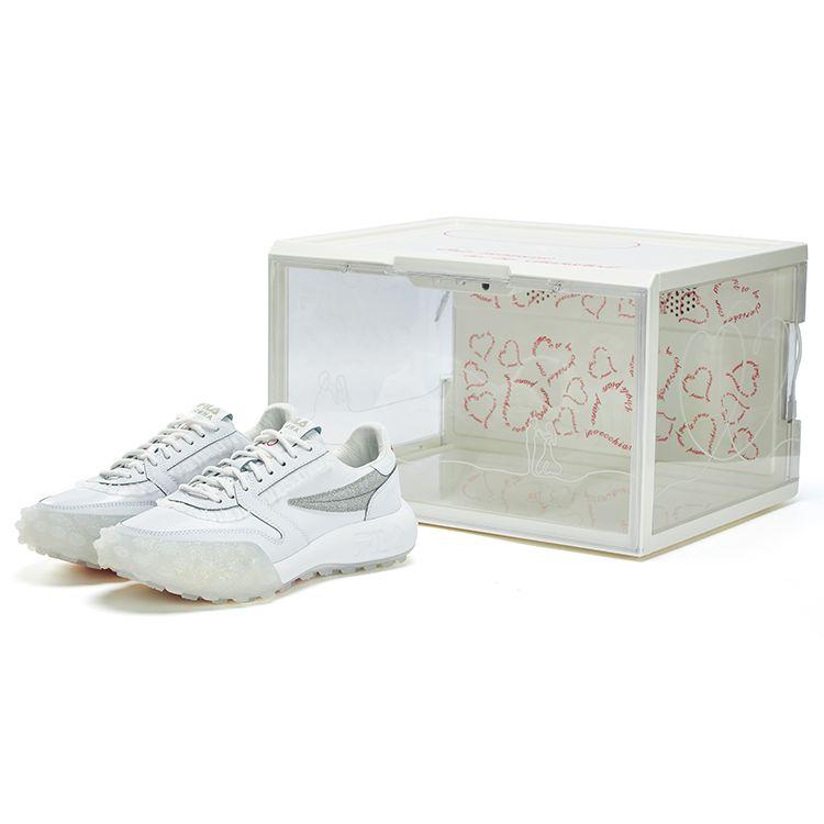 Fila Icona Gara Низкие спортивные повседневные кроссовки Женские кроссовки Белый Серебристый F12W223107FWA(S-BOX)