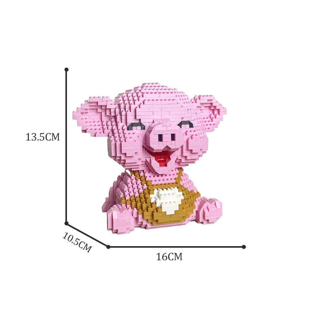 Nut Themed Squirrel DIY Model Kit - Micro Blocks with Nut Details, Holding Love in Hand,Creative Classroom Activity Gift Set