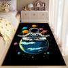 Meditating Astronaut in Space suitable as a non-slip mat for the living room or bedroom sofa