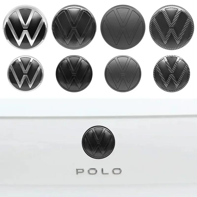 1Pc ABS VW Car Front Logo Grille Badge Trunk Badge For Volkswagen Polo 2019 2020 2021 2022 2023 2024 Car Replacement AccessoriesAL3