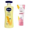 Набор: Лосьон для тела Vaseline и Крем для рук Mentholatum