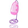 Dollhouse Hanging Chair, Miniature Decor 1:12 Scale Dollhouse Swing Chair Ornament Furniture for Balcony