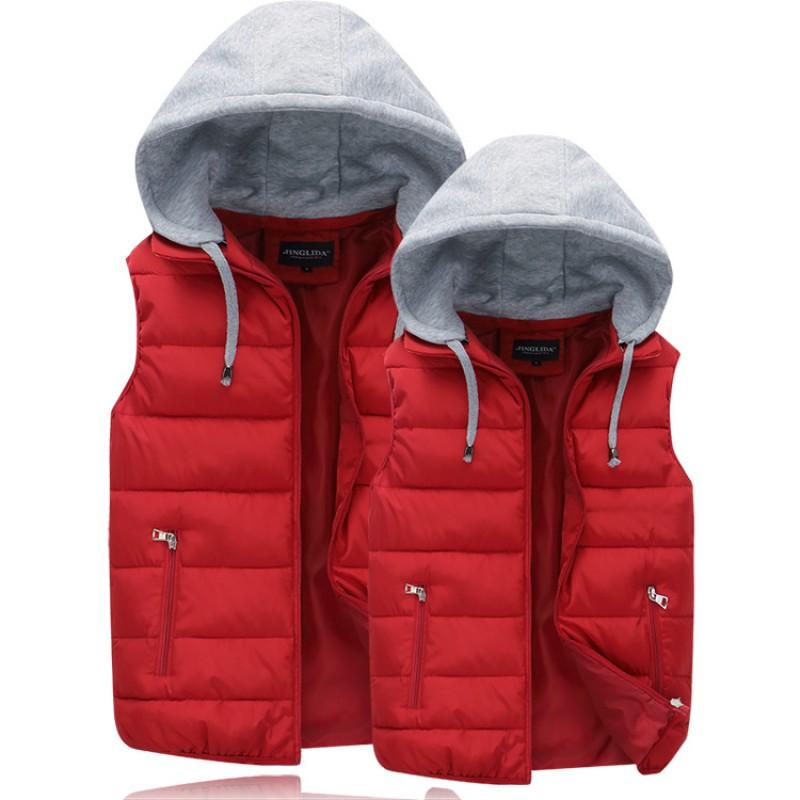 Womens Puffer Vest 2026 Winter Short Loose Fit Hooded Warm Sleeveless Jacket Casual Wear