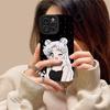 Black cat beautiful girl applies to Apple 15/16promax mobile phone case iPhone 14 pupil eyes 13 matte 12 animation