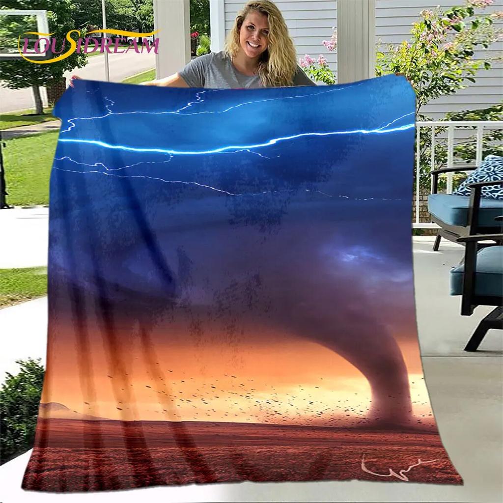 3D естественное, торнадо, облачное одеяло, фланелевое одеяло, теплое одеяло для дома, гостиной, спальни, кровати, дивана, пикника, ребенка