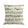 Square Musical Note Printed Cushion Pillow Covers Home Decor Outdoor Pillowcase Decorative Pillow Sofa Cushion Cover
