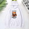 Panda I'M Not Shy I'M Just Selectively Social Printed Kangaroo Pocket Hoodie Women Winter Clothes Aesthetic Clothes