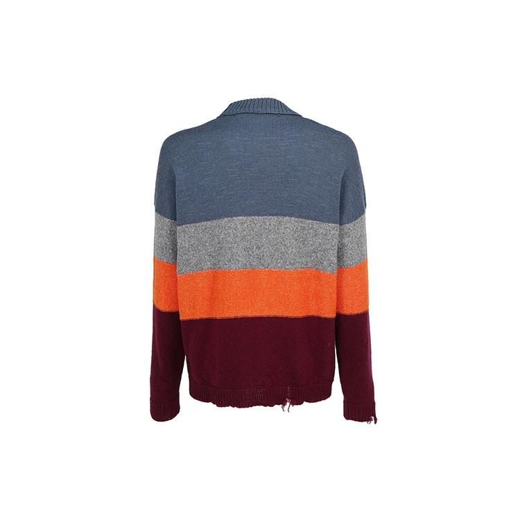 Off-White Multi-color Stripe Sweater Men Multi-color Men's OMHE016F19E370281910