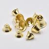 10-50Mm Gold Plated Bells Ornaments Trumpet Mini Jingle Bells Christmas Decor