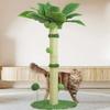 Cat Scratching Post Coconut Tree Indoor Sisal Pet Scratch Pillar Climbing Frame Kitten Claw Sharpener Teasing Cats Furniture Toy