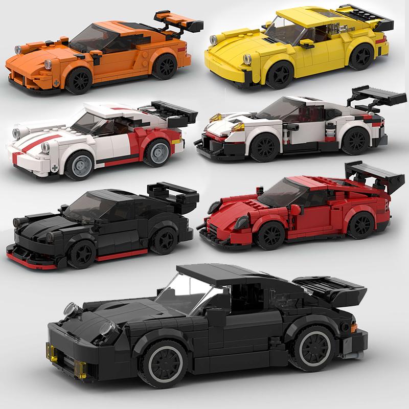 2025 Новый MOC Турбо Сити Технический Скоростной Автомобиль Спортивный Гоночный Транспортное Средство Гонщик Строительные Блоки Образовательные Игрушки Подарок для Друзей