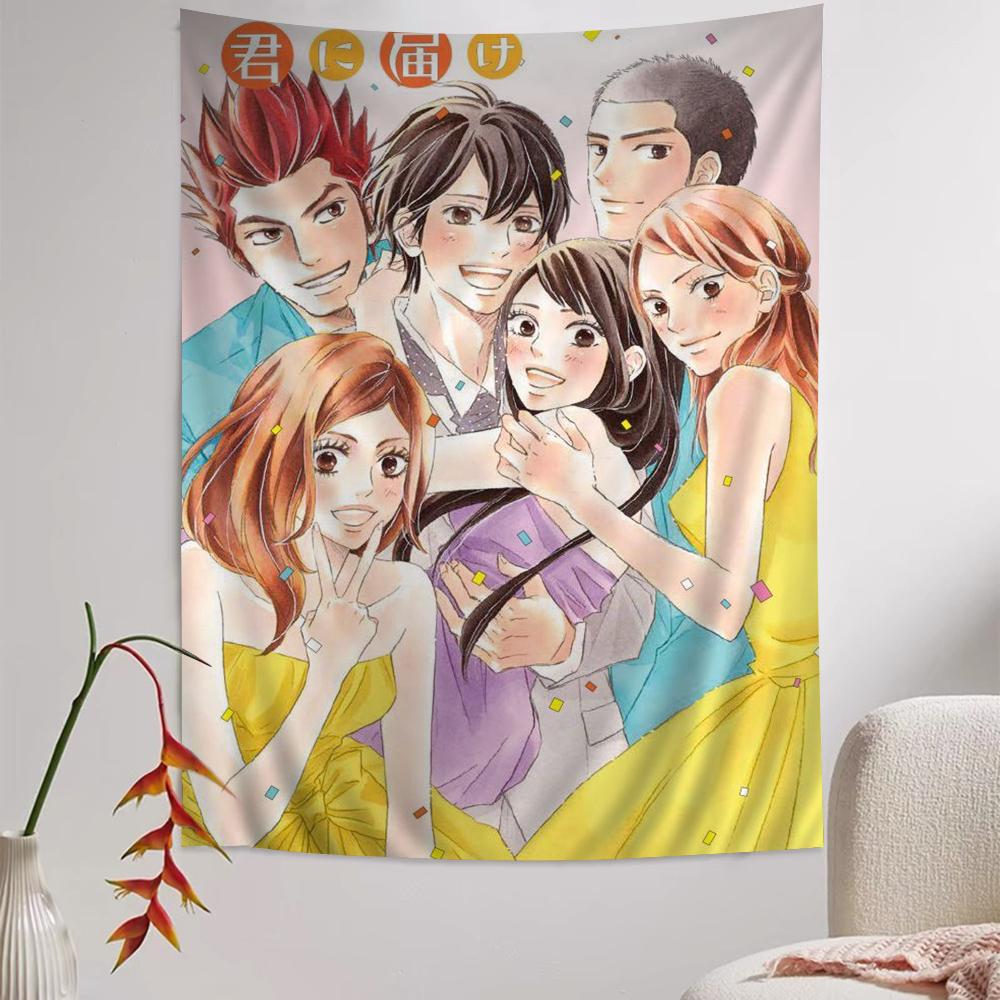 Kimi Ni Todoke Картина-гобелен Искусство Научная фантастика Комната Домашний декор Дешевый Хиппи Настенное панно