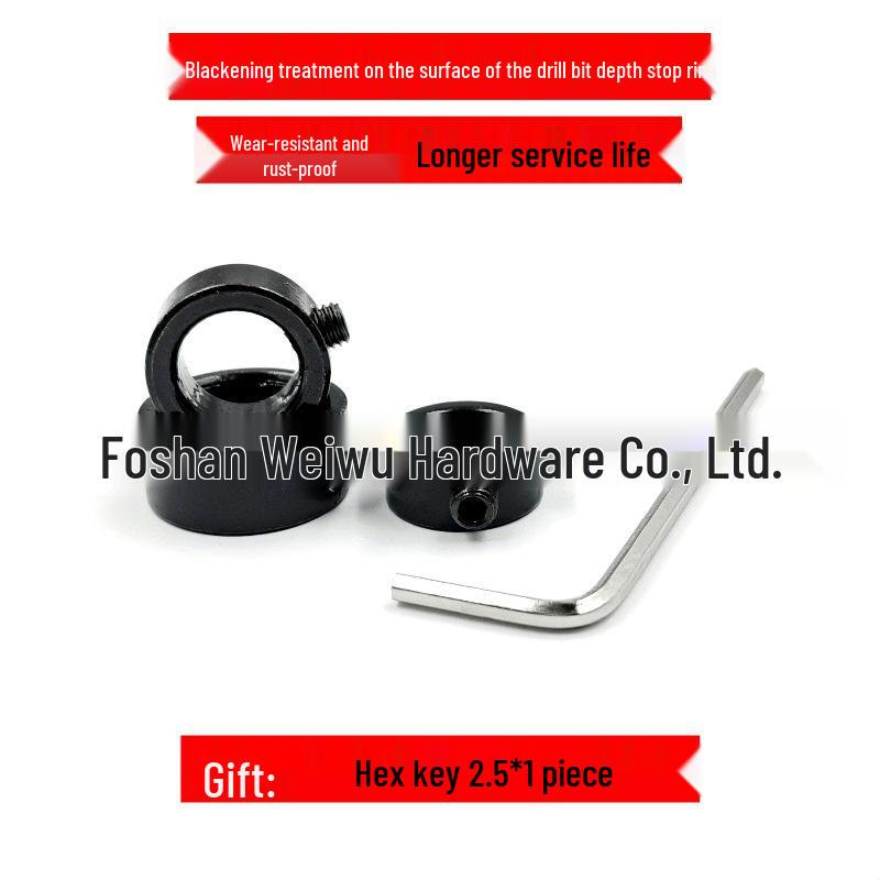 Twist Drill Depth Control Stop Ring for Sheet Material