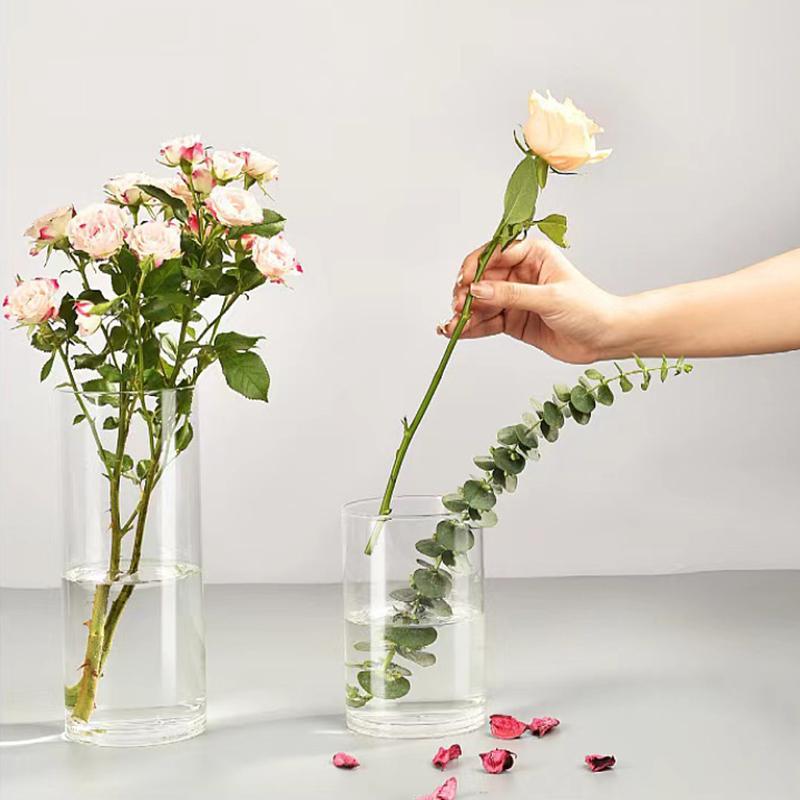 3/4 шт. Стеклянная ваза, настольные украшения, сухие цветы, гидропонная система, свадебные принадлежности, ваза, подсвечник, набор, минималистский, 2 комбинации
