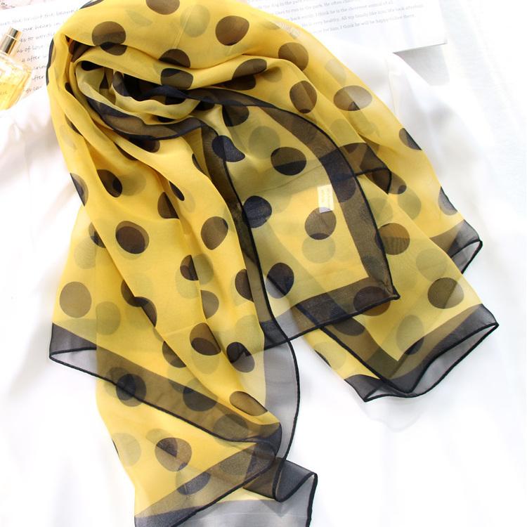 Summer Scarf, Women's Gift, Small Scarf, Polka Dot Versatile Scarf, Sunscreen Thin Scarf