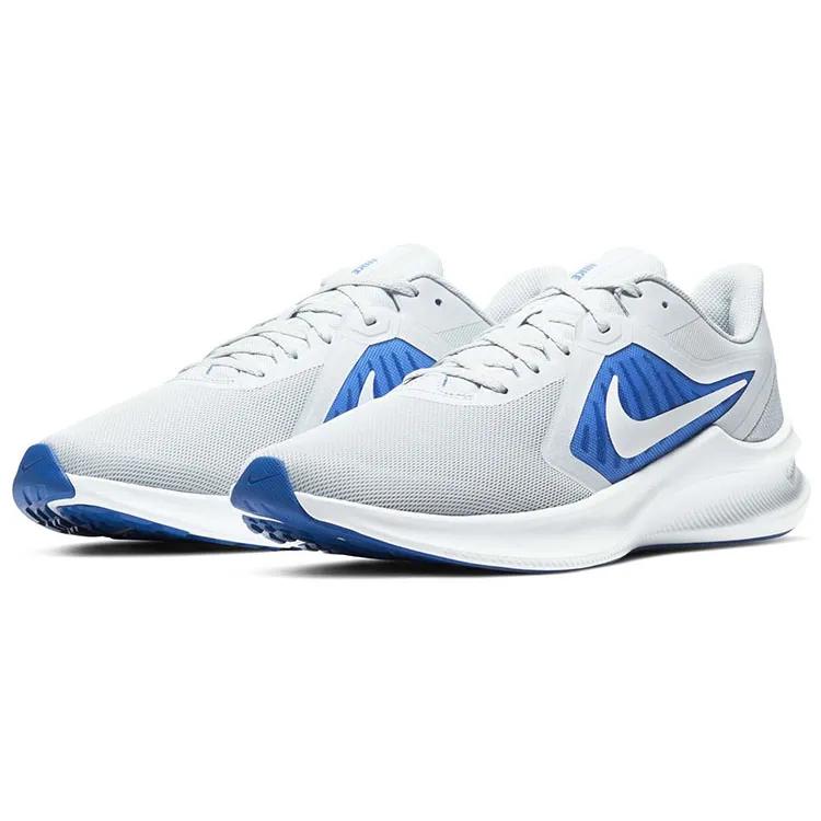 Nike Downshifter 10 'Pure Platinum Royal' (Unisex) Pure Platinum / White / Game Royal Running Shoes CI9981 001