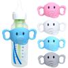 Elephant Pattern Baby Bottle Handle Transitional Sippy Cup Handle Grip for Baby Bottle Universal Removable Grip Portabl