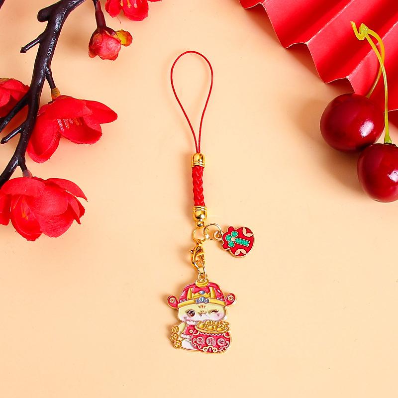 Милый мультфильм китайский Новый год зодиак змея брелок год змеи счастливый брелок подвески сумка подвеска украшение подарки