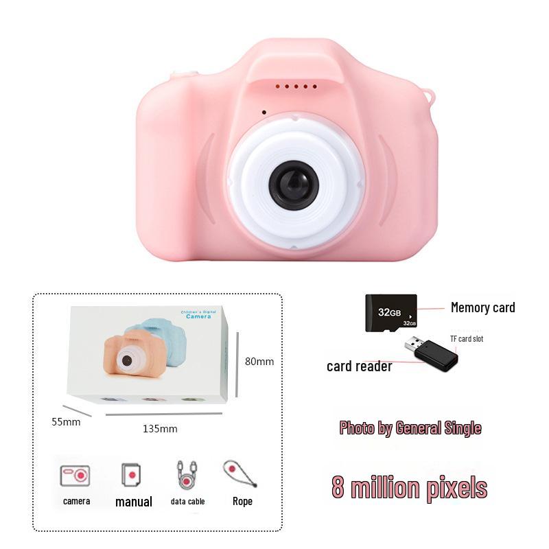 Детская HD цифровая мультяшная камера - Мини-игрушка для детского подарка на день рождения