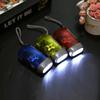 5Pcs Hand Pressing Dynamo Crank Power Wind Up Flashlight Mini Self Generating Torch LED Camping Lamp Light for Outdoor Home