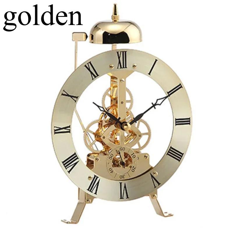 Metal Minor Unique Nixie Tube Clock Single Luxury Bell Silent Desk Clock Minimalist Cute Nixie Clocks Nordic Elegant Mechanical Clock Room Design