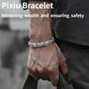 Thai Silver Wealth Transfer Pixiu Copper Coin Men's Bracelet with Dominant Male and Female Personality Heart Classic Bracelet