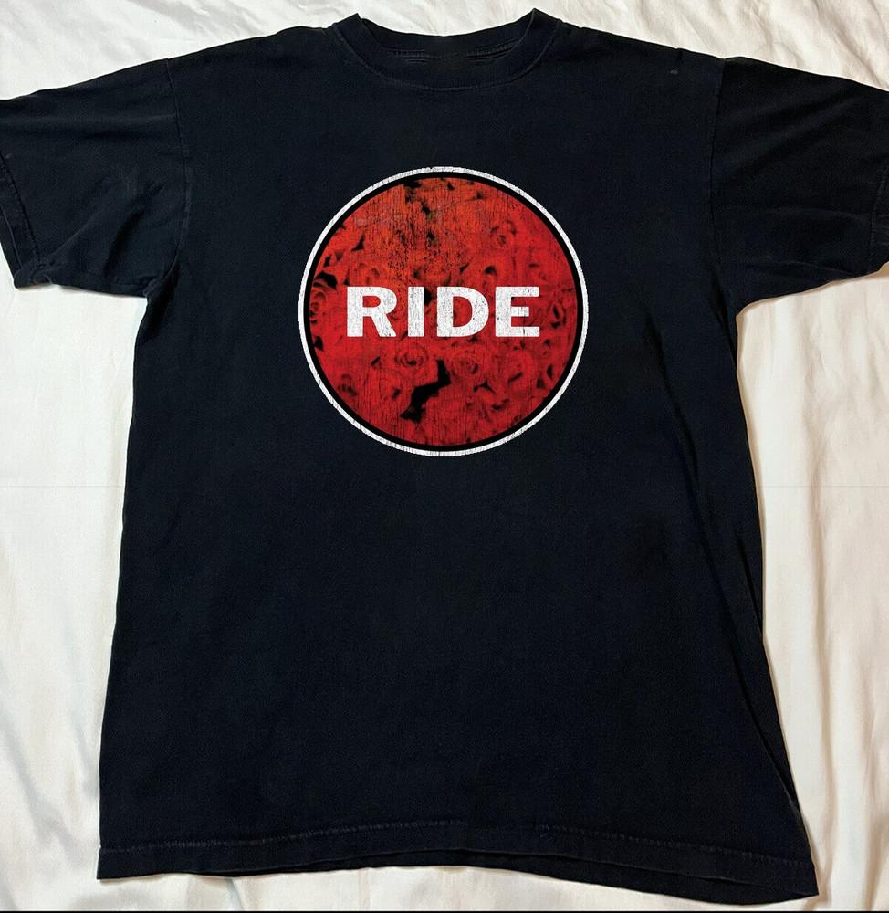 ОЧЕНЬ РЕДКО! Черная хлопковая футболка Ride Band ПОЛНЫЙ размер S-5XL Унисекс AD728 Унисекс футболка