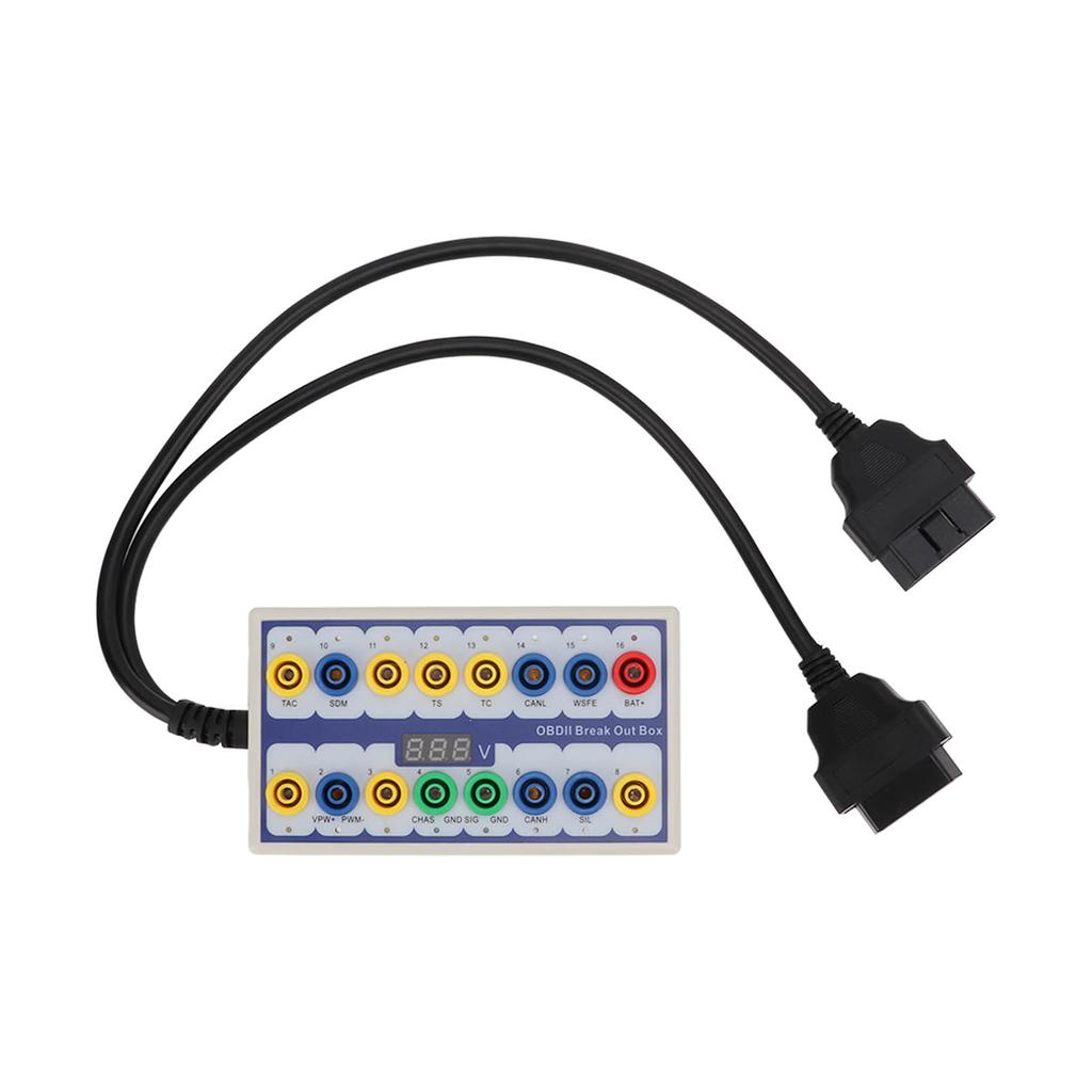 OBDII Блок разветвителя Детектор протокола OBD2 с диагностическим кабелем Универсальный для передачи сигналов линии OBD автомобиля