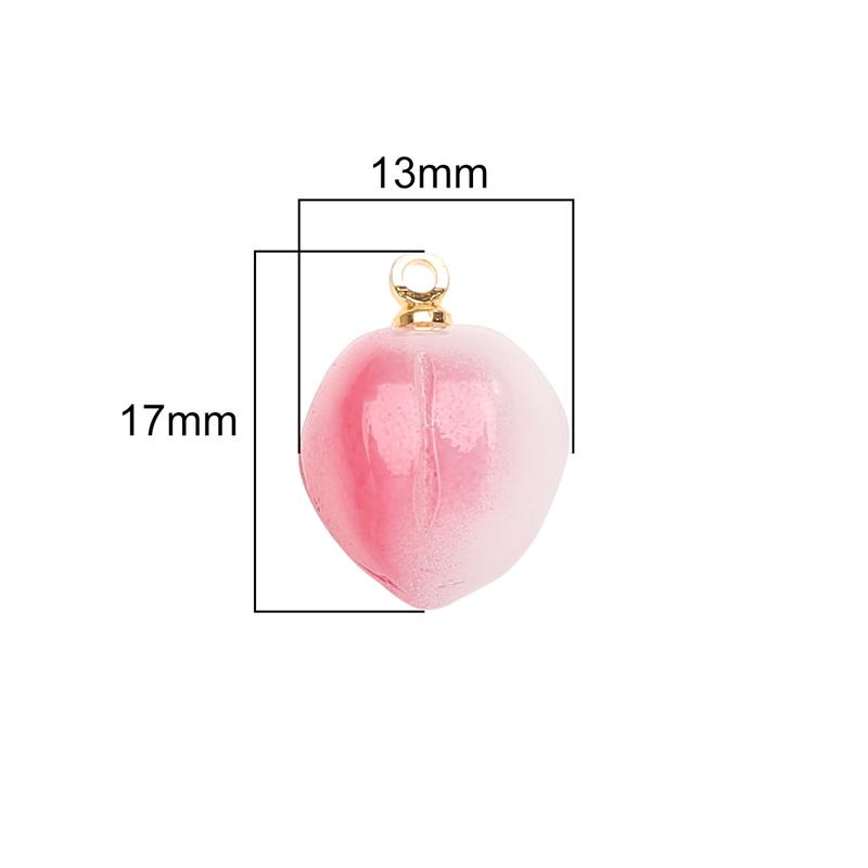 5 шт. розовые и белые персиковые кулонные стеклянные бусины для изготовления ювелирных изделий своими руками