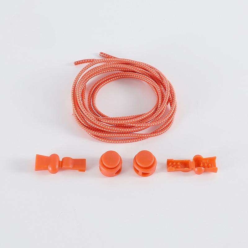 1 комплект Эластичные шнурки Эластичные Противоскользящие Без завязывания Ленивые шнурки Эластичный фиксатор Круглый фиксатор Быстрые шнурки для ходьбы Аксессуары для обуви