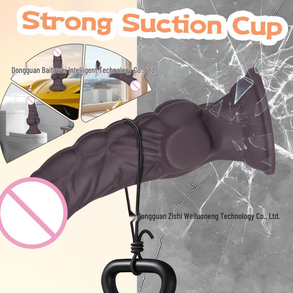 Мышечный Монстр Реалистичный Жидкий Силикон Черный Большой Мужской Мастурбатор - Анальная Секс-Игрушка