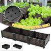 Raised Planter Grow Box Rectangular Flowerpot Elevated Garden Bed Garden Pots & Planters Vegetables Flowers Plants Grow Elevated