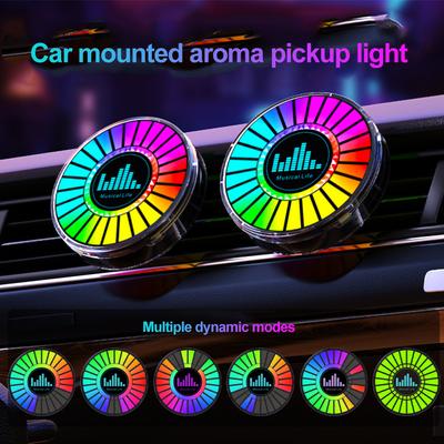 Автомобильная лампа окружающего освещения RGB светодиодная атмосфера 3D звуковое управление музыка ритм освежитель воздуха для bmw f10 toyota автомобильные аксессуары