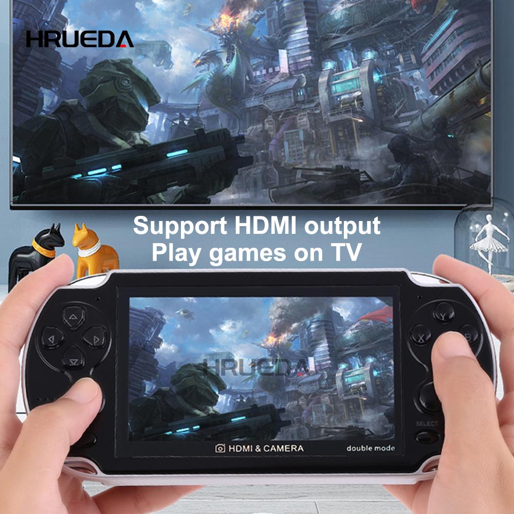 Портативная игровая консоль 8 Гб, портативная камера с цветным экраном 4,3 дюйма, портативный игровой плеер, игровые приставки с двойным джойстиком, 10000+ игр