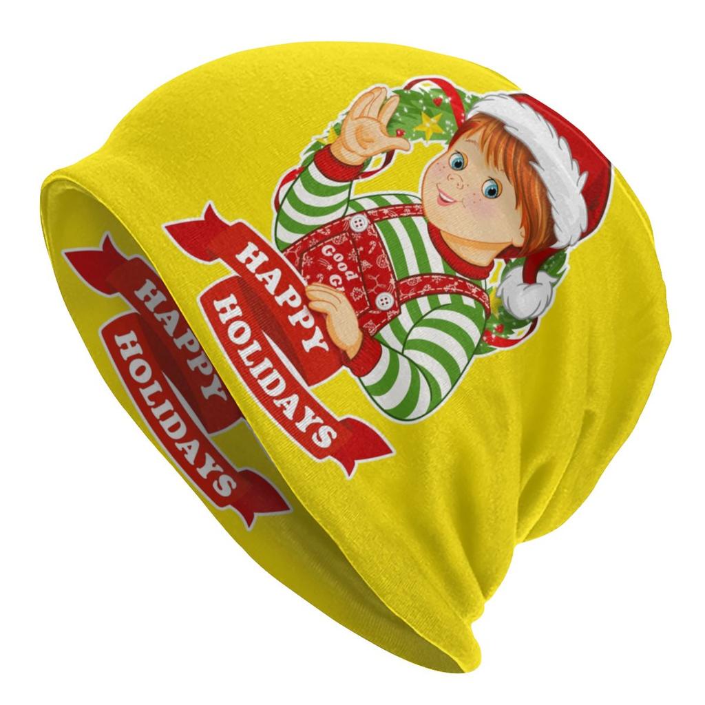 Good Guys Christmas Slouchy Beanie Hat Film And Movie Child's Play Chucky Hip Hop Knitting Skullies Beanies Cap for Outdoor Ski