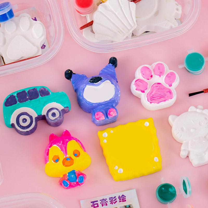 Кукла из гипса, раскрашивающая игрушку своими руками, креативная ручная работа, раскраска из гипса, художественная граффити-игрушка, обучающая игрушка, подарок на день рождения