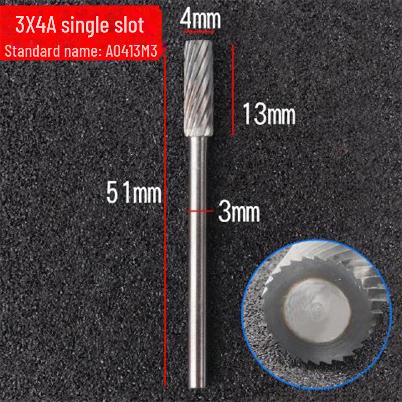 6mm Handle Tungsten Steel Grinding Head Carbide Rotary File for Polishing and Milling